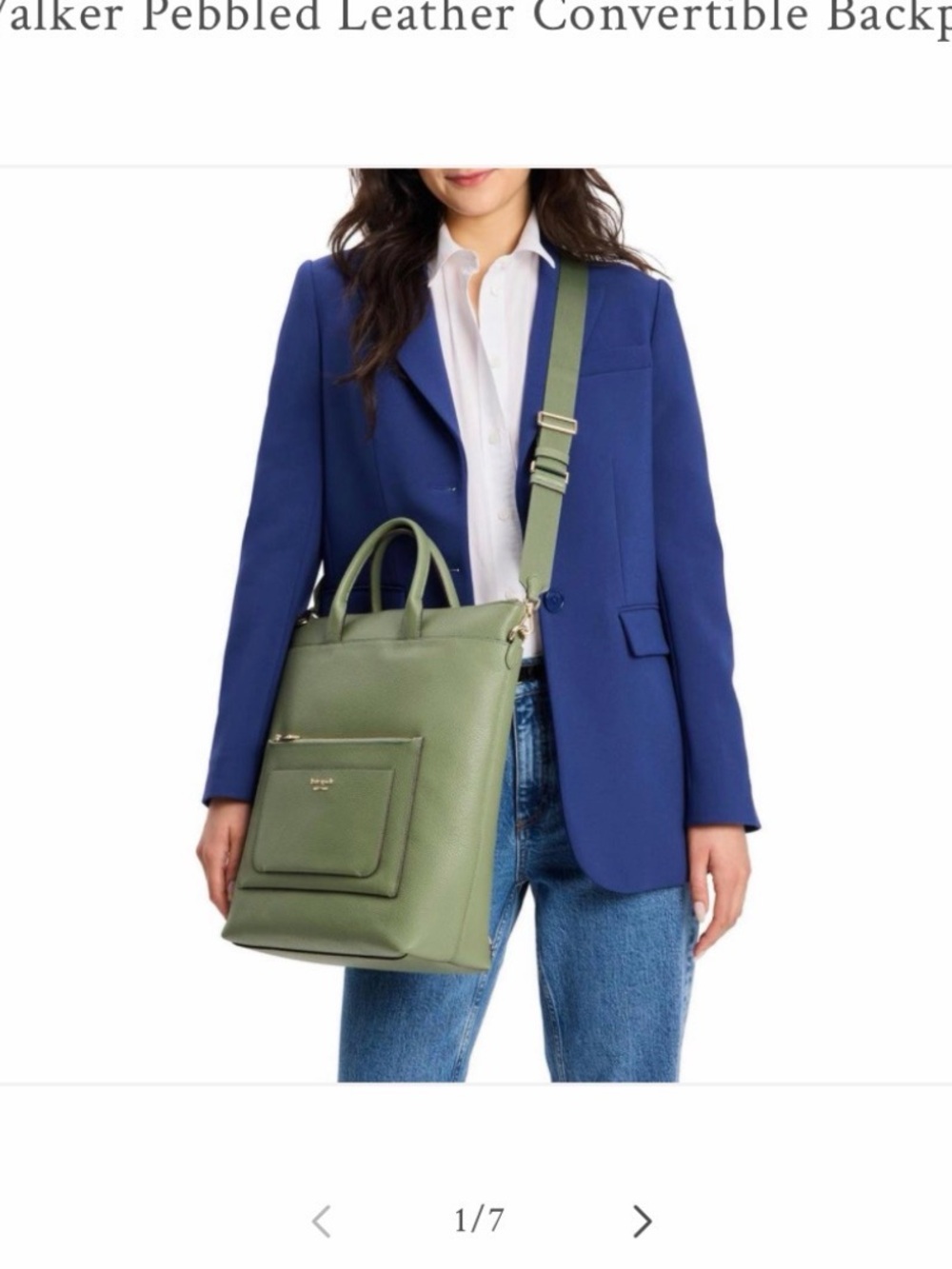 Brand new kate spade Walker Pebbled Leather Convertible Backpack